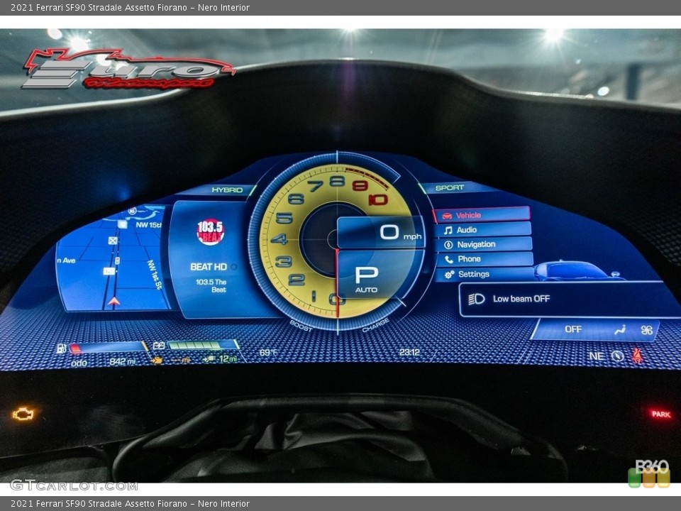 Nero Interior Gauges for the 2021 Ferrari SF90 Stradale Assetto Fiorano #143430344
