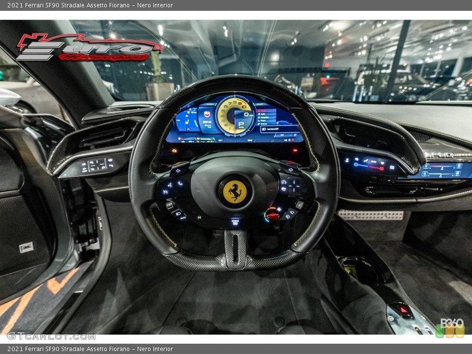 Nero Interior Steering Wheel for the 2021 Ferrari SF90 Stradale Assetto Fiorano #143430377