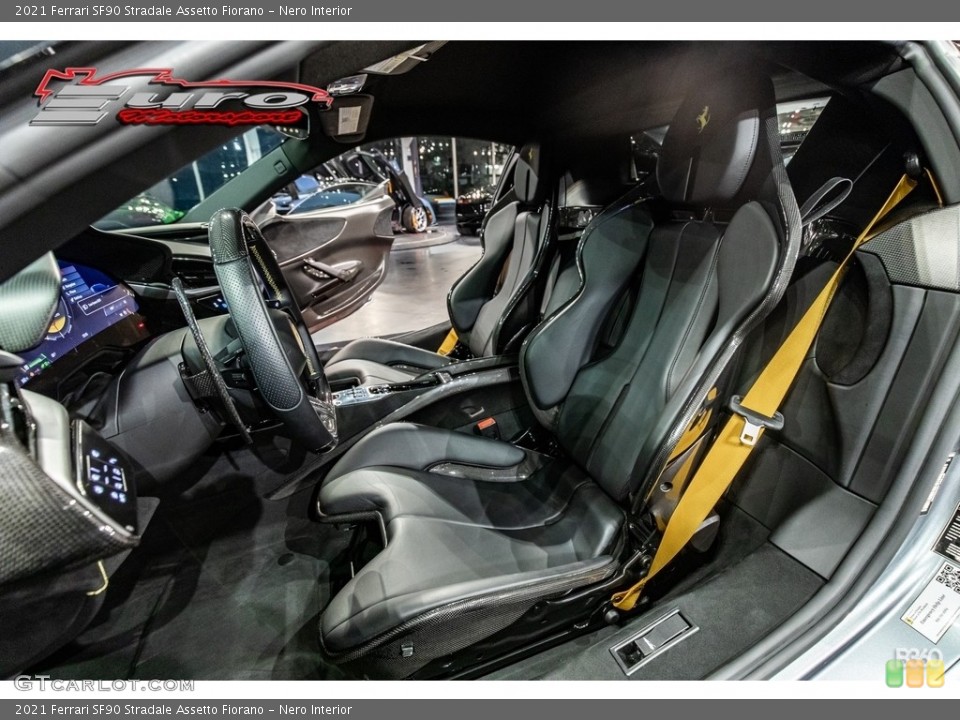 Nero Interior Front Seat for the 2021 Ferrari SF90 Stradale Assetto Fiorano #143430527