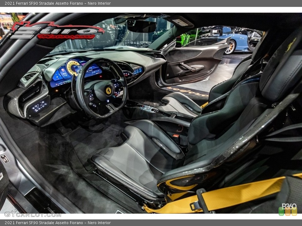 Nero Interior Photo for the 2021 Ferrari SF90 Stradale Assetto Fiorano #143430563