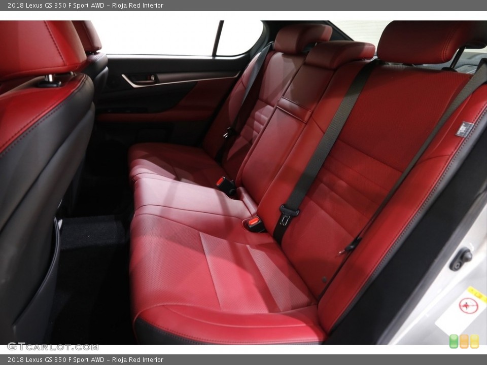 Rioja Red Interior Rear Seat for the 2018 Lexus GS 350 F Sport AWD #143431397