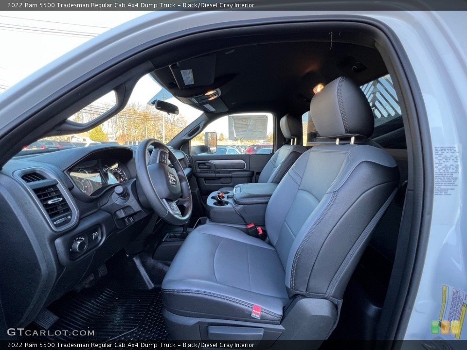 Black/Diesel Gray Interior Photo for the 2022 Ram 5500 Tradesman Regular Cab 4x4 Dump Truck #143435817