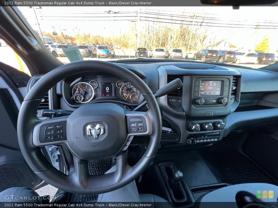 Black/Diesel Gray Interior Dashboard for the 2022 Ram 5500 Tradesman Regular Cab 4x4 Dump Truck #143435841