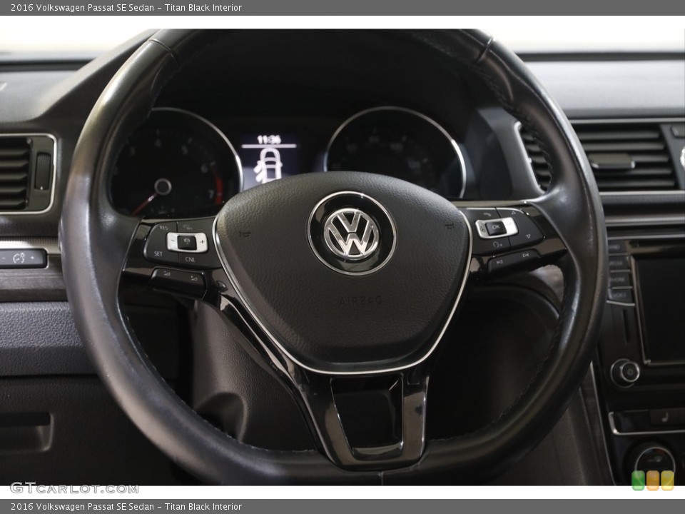 Titan Black Interior Steering Wheel for the 2016 Volkswagen Passat SE Sedan #143438238