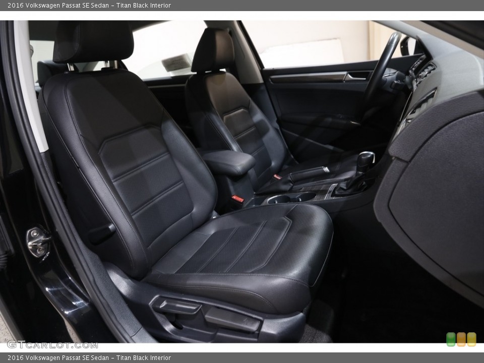 Titan Black Interior Front Seat for the 2016 Volkswagen Passat SE Sedan #143438337