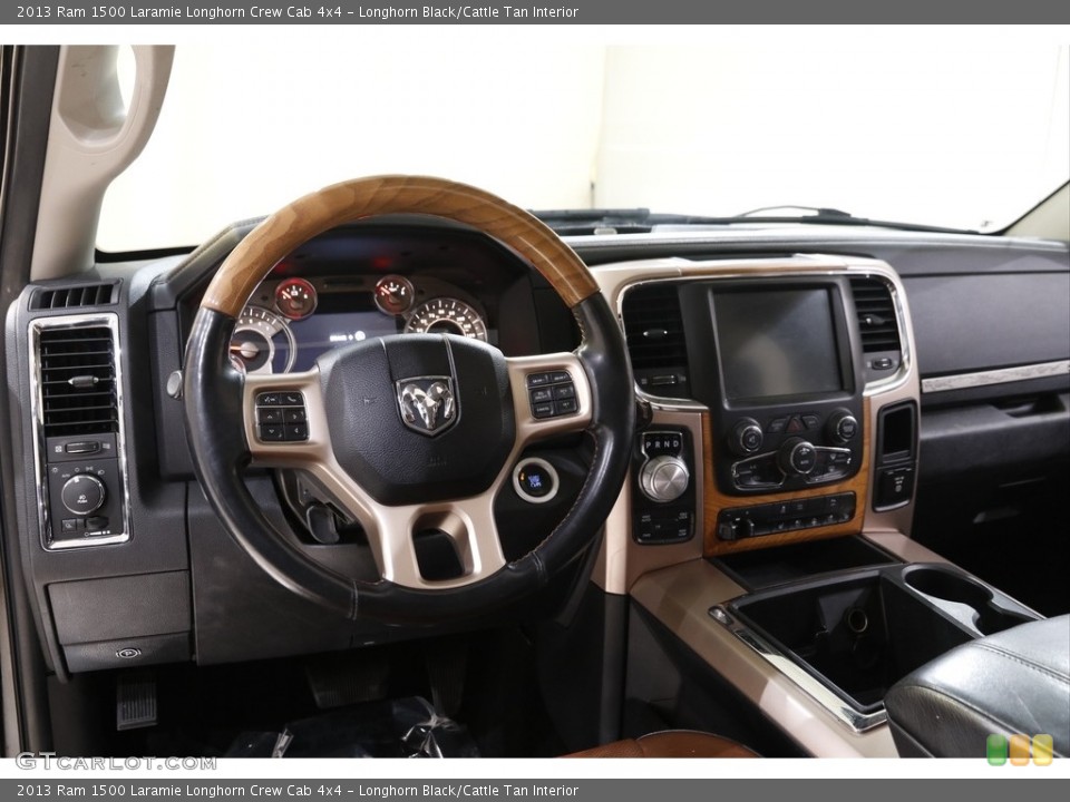 Longhorn Black/Cattle Tan Interior Dashboard for the 2013 Ram 1500 Laramie Longhorn Crew Cab 4x4 #143441052