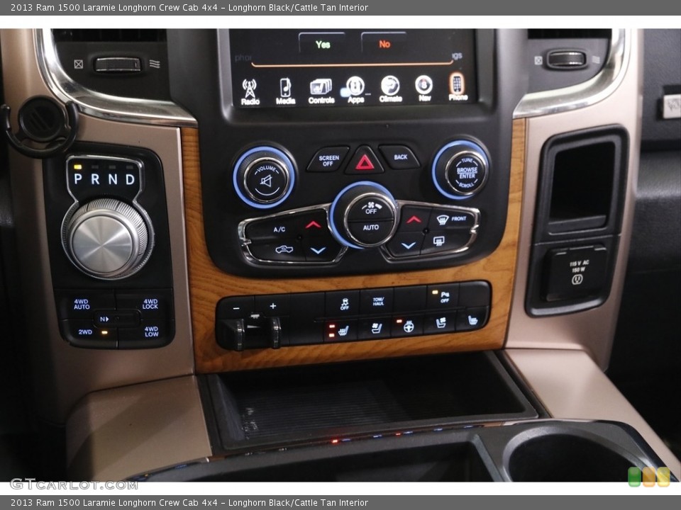 Longhorn Black/Cattle Tan Interior Controls for the 2013 Ram 1500 Laramie Longhorn Crew Cab 4x4 #143441178