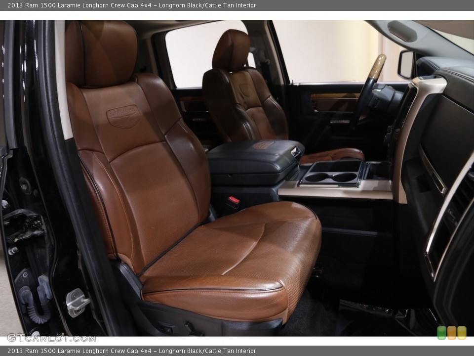 Longhorn Black/Cattle Tan 2013 Ram 1500 Interiors