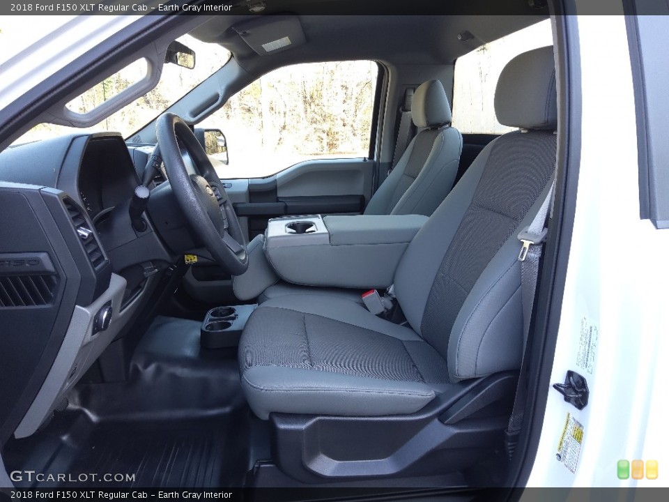 Earth Gray Interior Photo for the 2018 Ford F150 XLT Regular Cab #143441361