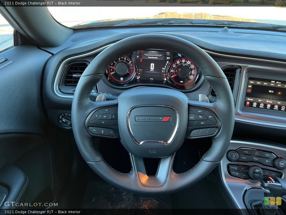 Black Interior Steering Wheel for the 2021 Dodge Challenger R/T #143441412