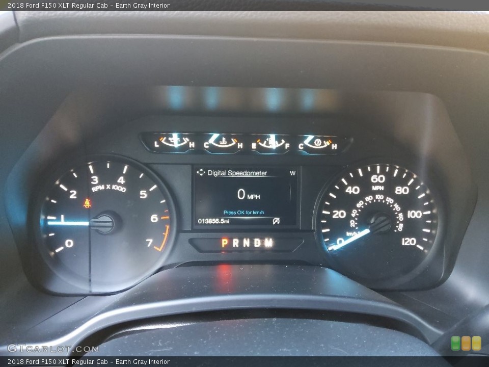 Earth Gray Interior Gauges for the 2018 Ford F150 XLT Regular Cab #143441450