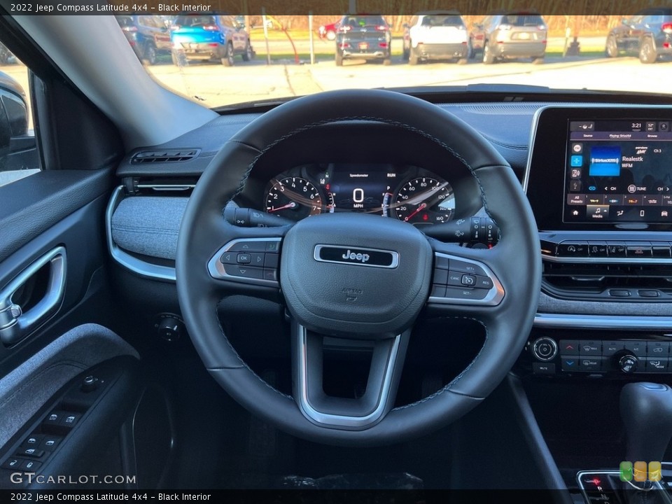 Black Interior Steering Wheel for the 2022 Jeep Compass Latitude 4x4 #143441568