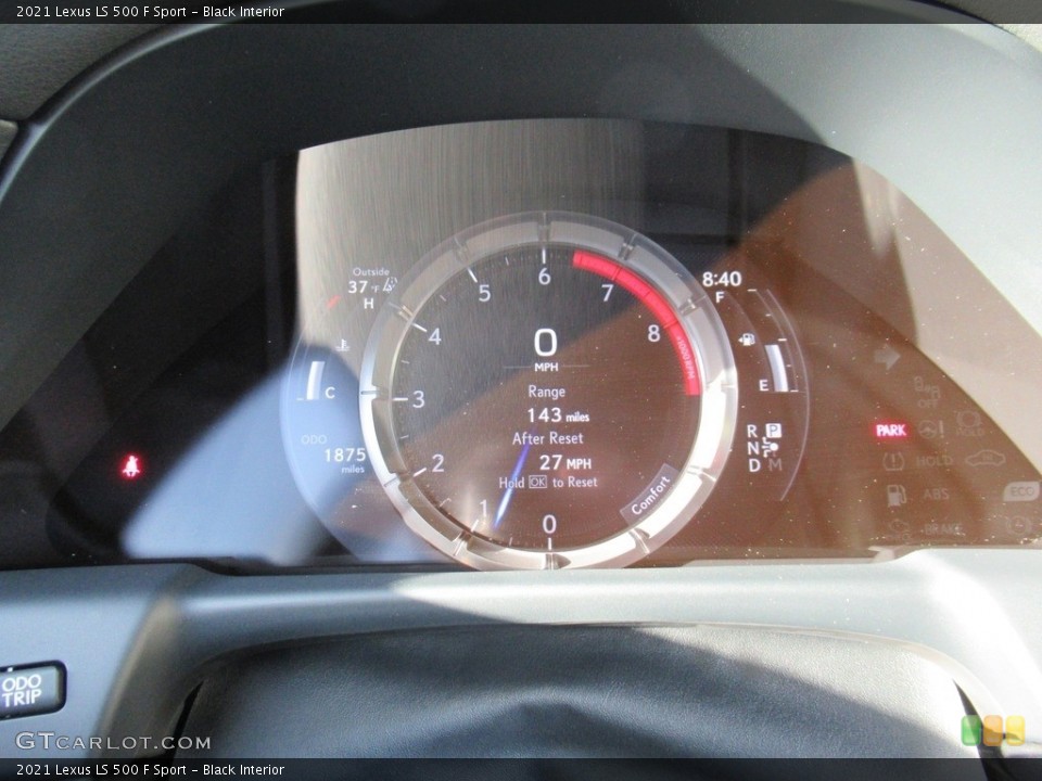 Black Interior Gauges for the 2021 Lexus LS 500 F Sport #143442639