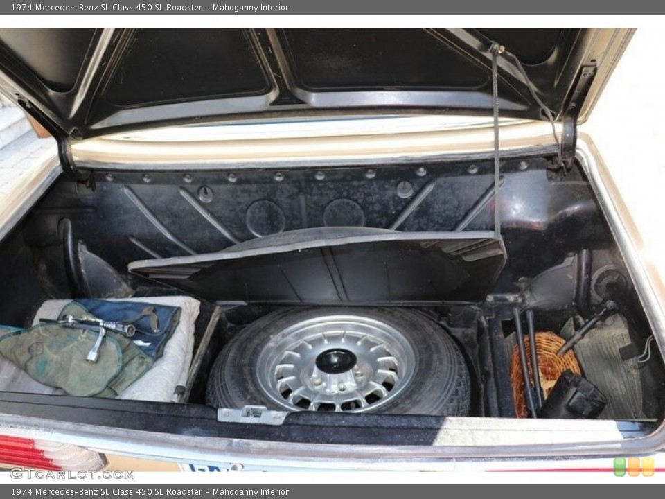Mahoganny Interior Trunk for the 1974 Mercedes-Benz SL Class 450 SL Roadster #143443194