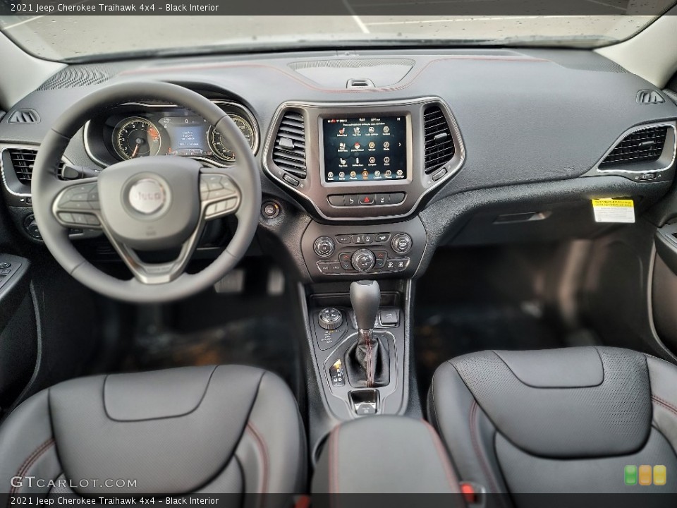 Black Interior Photo for the 2021 Jeep Cherokee Traihawk 4x4 #143445189