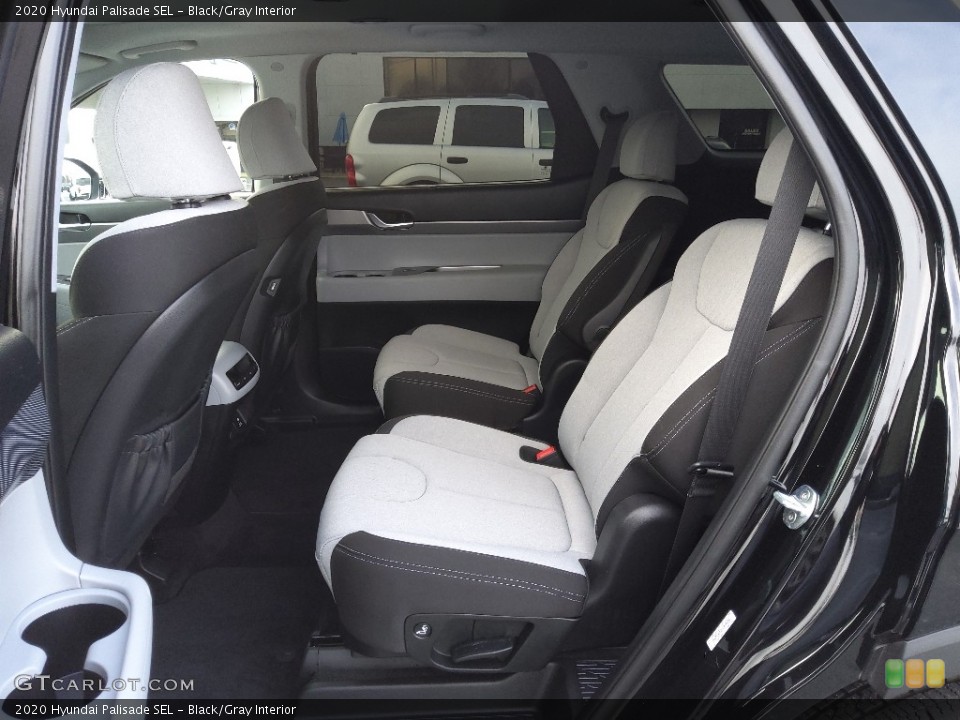 Black/Gray Interior Rear Seat for the 2020 Hyundai Palisade SEL #143445207