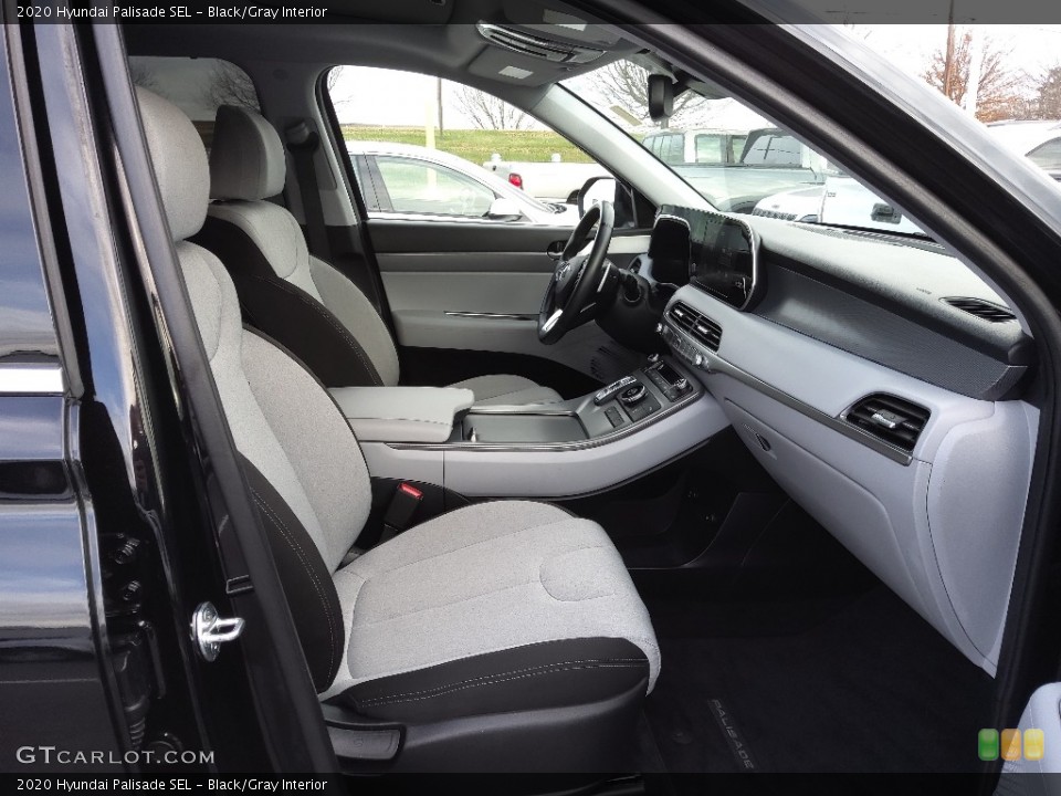Black/Gray 2020 Hyundai Palisade Interiors