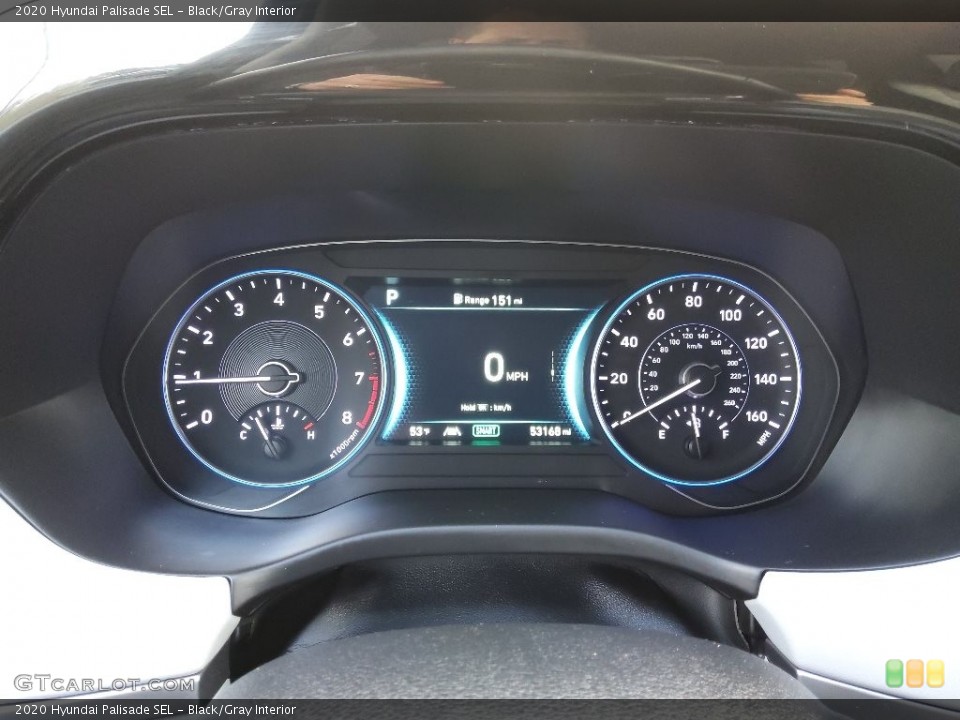 Black/Gray Interior Gauges for the 2020 Hyundai Palisade SEL #143445456