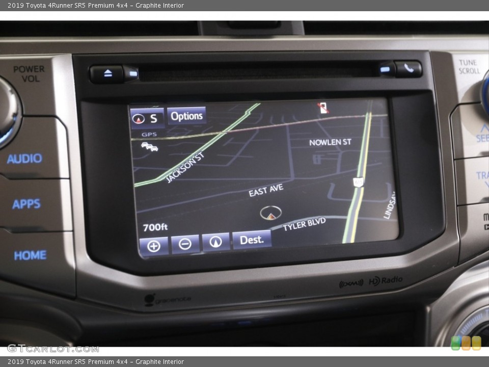 Graphite Interior Navigation for the 2019 Toyota 4Runner SR5 Premium 4x4 #143447376