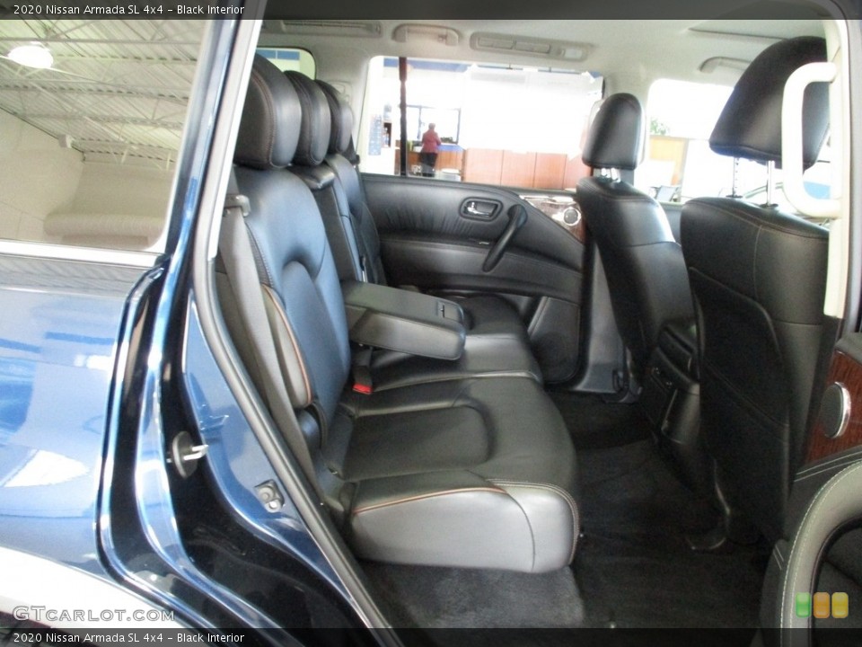 Black Interior Rear Seat for the 2020 Nissan Armada SL 4x4 #143447439