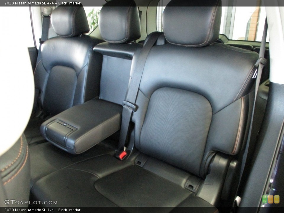 Black Interior Rear Seat for the 2020 Nissan Armada SL 4x4 #143447553