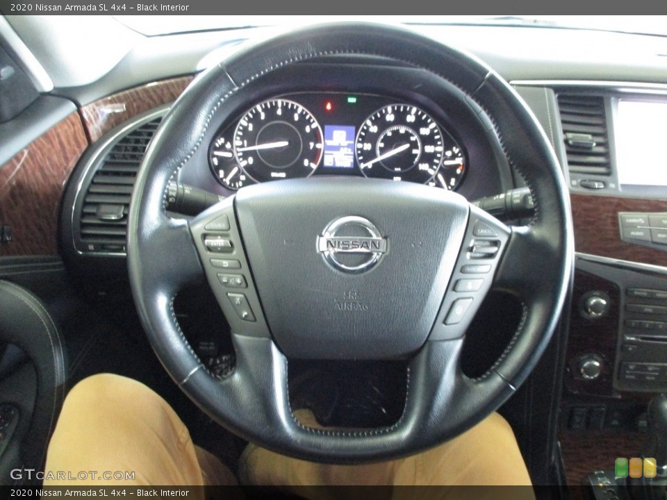 Black Interior Steering Wheel for the 2020 Nissan Armada SL 4x4 #143447757