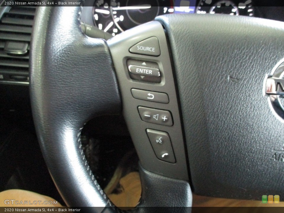 Black Interior Steering Wheel for the 2020 Nissan Armada SL 4x4 #143447781
