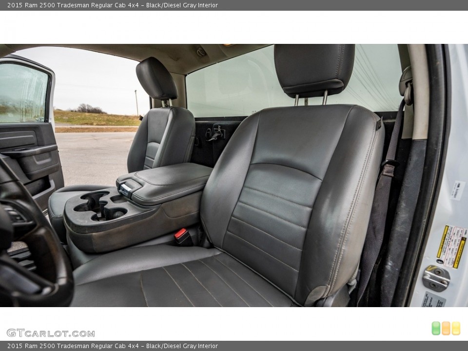 Black/Diesel Gray Interior Front Seat for the 2015 Ram 2500 Tradesman Regular Cab 4x4 #143449326