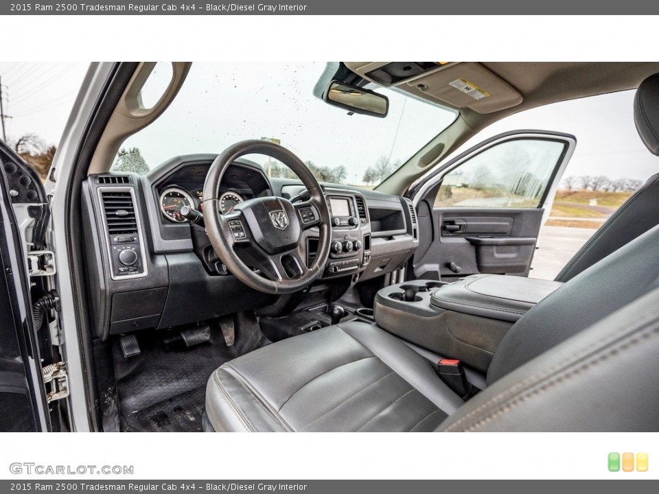Black/Diesel Gray Interior Photo for the 2015 Ram 2500 Tradesman Regular Cab 4x4 #143449350