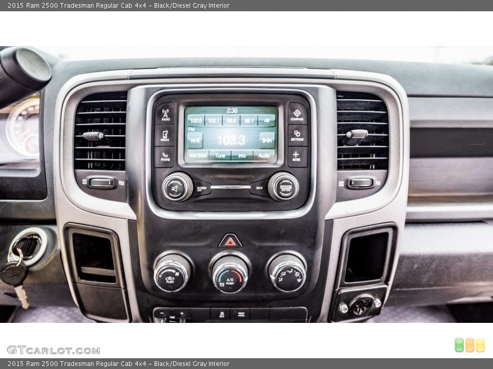Black/Diesel Gray Interior Controls for the 2015 Ram 2500 Tradesman Regular Cab 4x4 #143449365