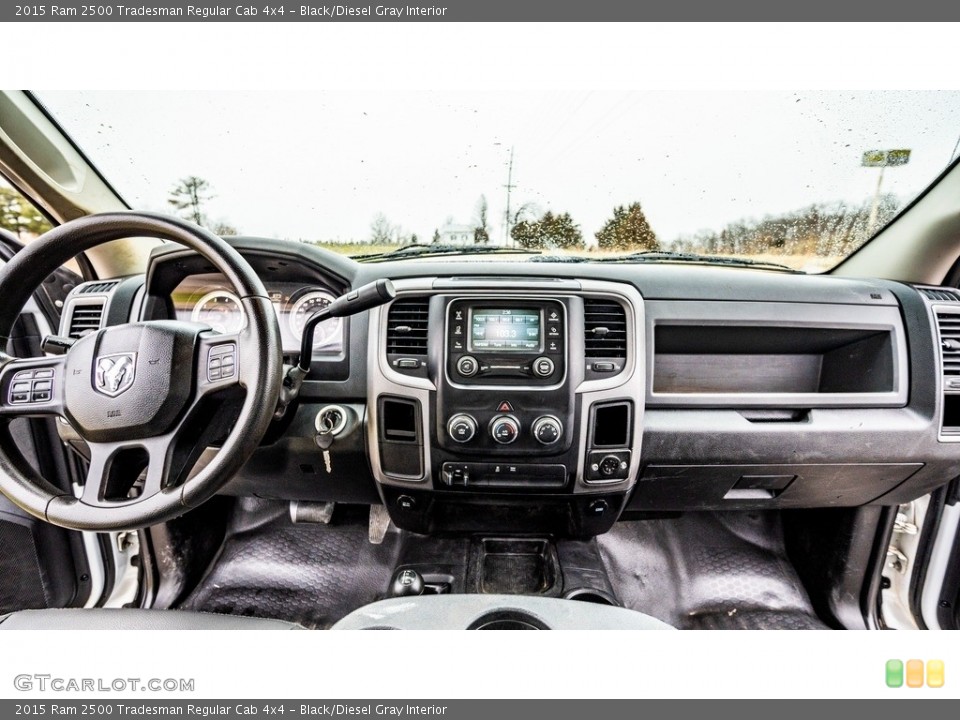 Black/Diesel Gray Interior Dashboard for the 2015 Ram 2500 Tradesman Regular Cab 4x4 #143449389