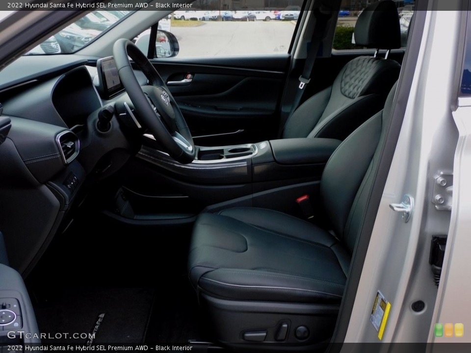 Black Interior Photo for the 2022 Hyundai Santa Fe Hybrid SEL Premium AWD #143451561