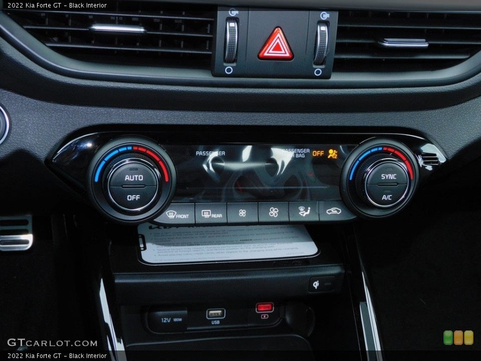 Black Interior Controls for the 2022 Kia Forte GT #143453248
