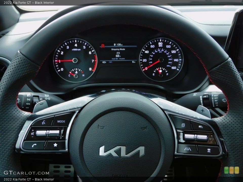 Black Interior Steering Wheel for the 2022 Kia Forte GT #143453295