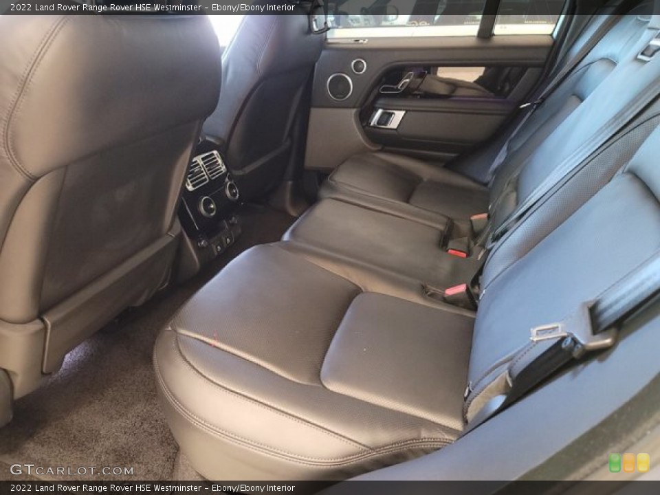 Ebony/Ebony Interior Rear Seat for the 2022 Land Rover Range Rover HSE Westminster #143453439