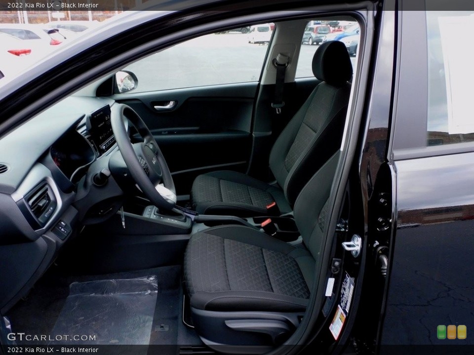 Black Interior Front Seat for the 2022 Kia Rio LX #143453577