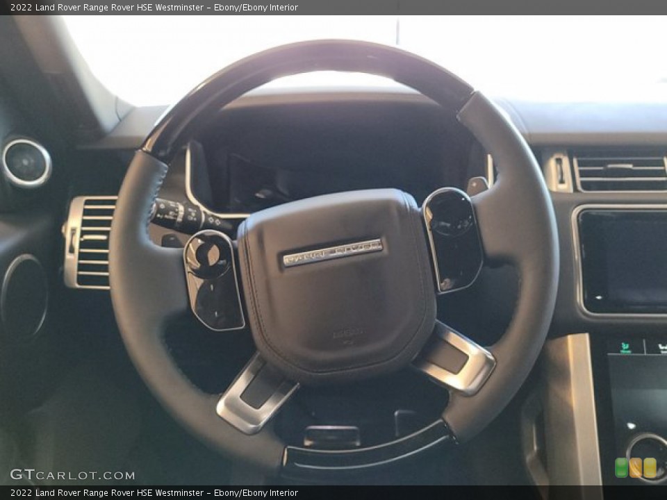 Ebony/Ebony Interior Steering Wheel for the 2022 Land Rover Range Rover HSE Westminster #143453697