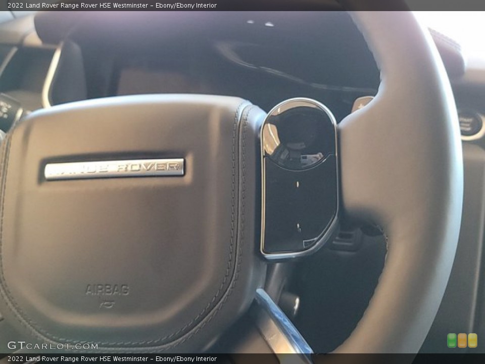 Ebony/Ebony Interior Steering Wheel for the 2022 Land Rover Range Rover HSE Westminster #143453739