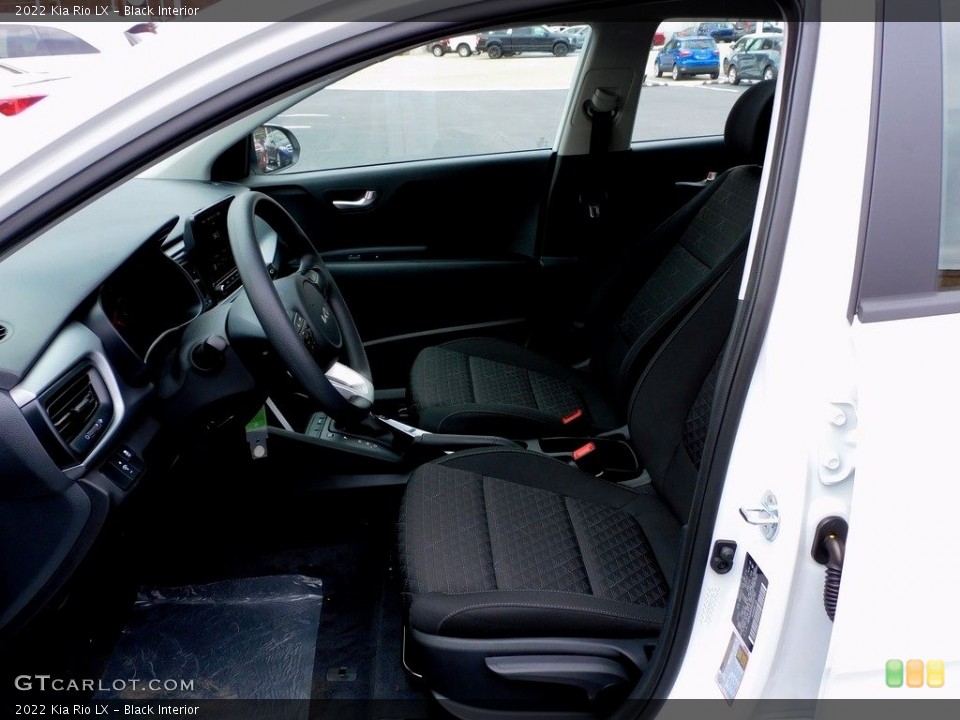 Black Interior Front Seat for the 2022 Kia Rio LX #143454057