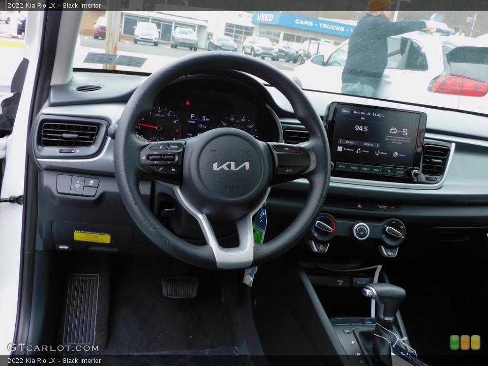 Black Interior Dashboard for the 2022 Kia Rio LX #143454105