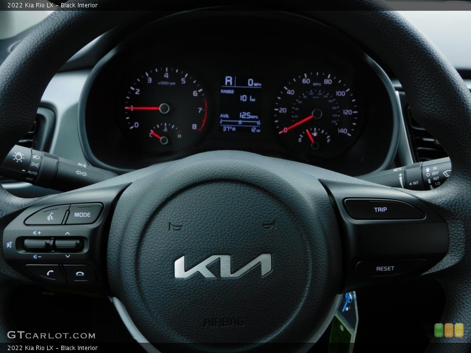 Black Interior Steering Wheel for the 2022 Kia Rio LX #143454231