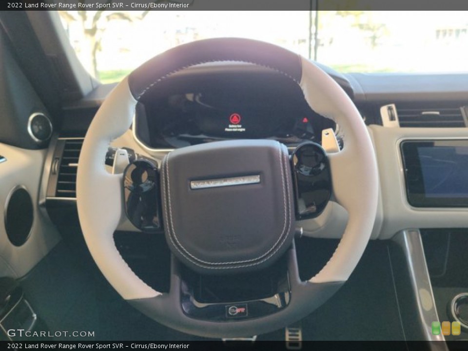 Cirrus/Ebony Interior Steering Wheel for the 2022 Land Rover Range Rover Sport SVR #143454414