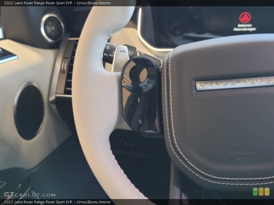 Cirrus/Ebony Interior Steering Wheel for the 2022 Land Rover Range Rover Sport SVR #143455209