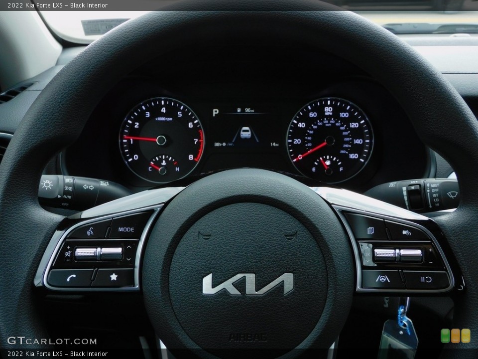 Black Interior Steering Wheel for the 2022 Kia Forte LXS #143455844