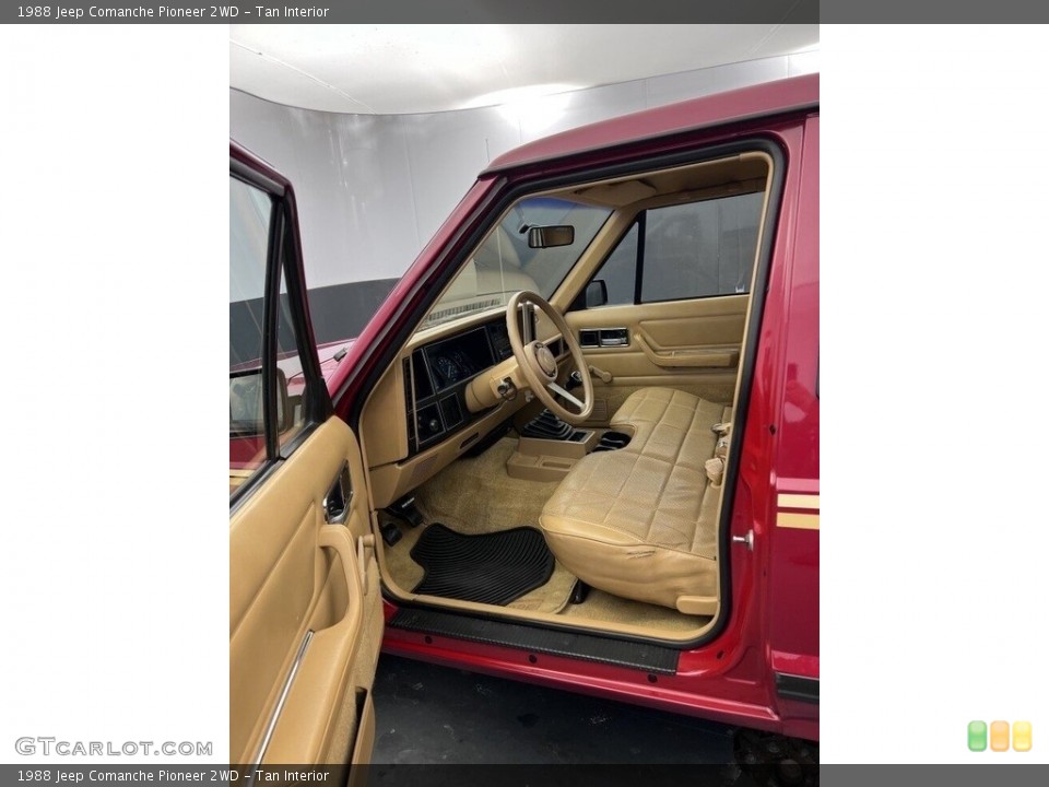 Tan Interior Photo for the 1988 Jeep Comanche Pioneer 2WD #143459283