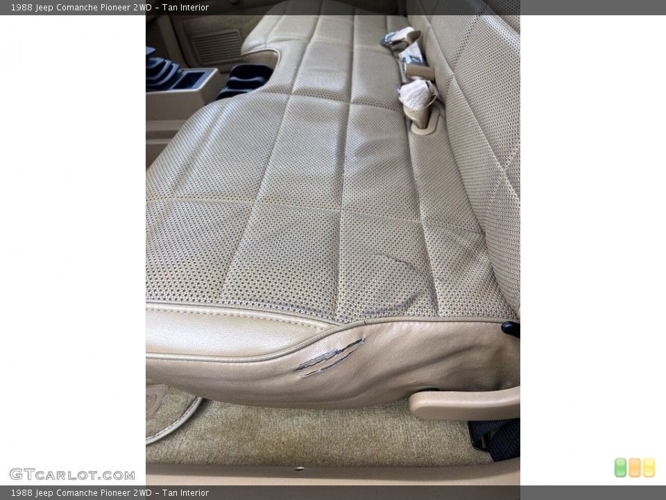 Tan Interior Front Seat for the 1988 Jeep Comanche Pioneer 2WD #143459311