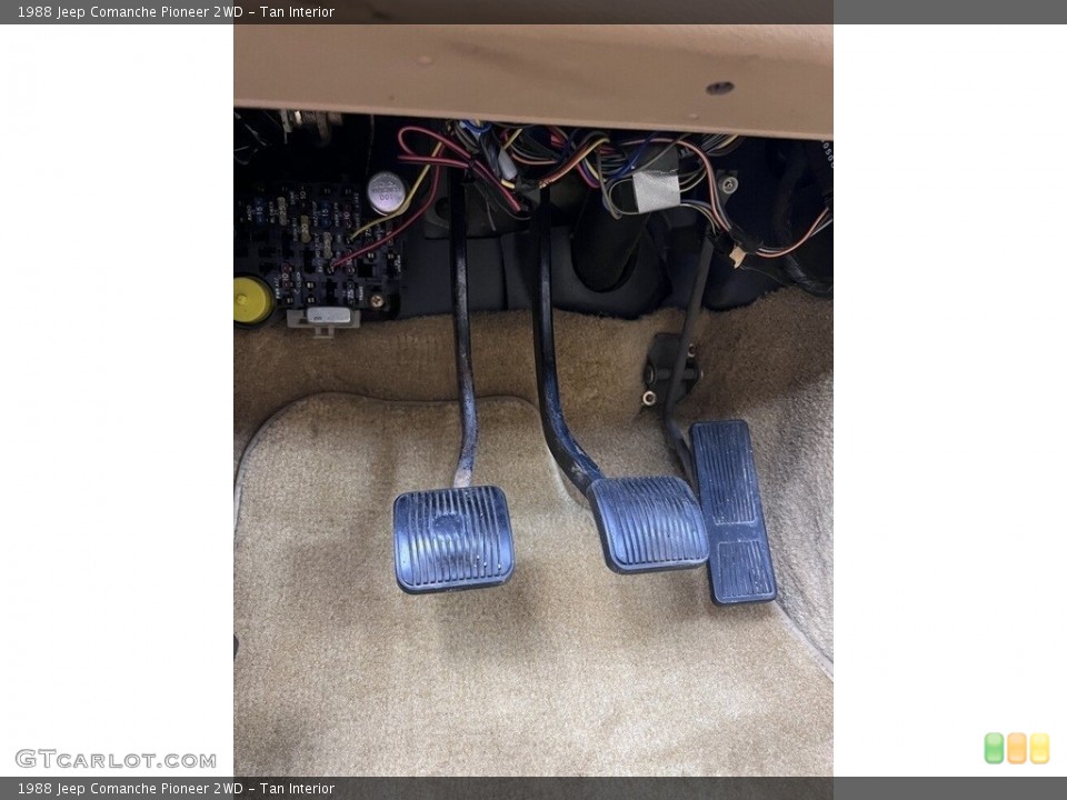 Tan Interior Controls for the 1988 Jeep Comanche Pioneer 2WD #143459439