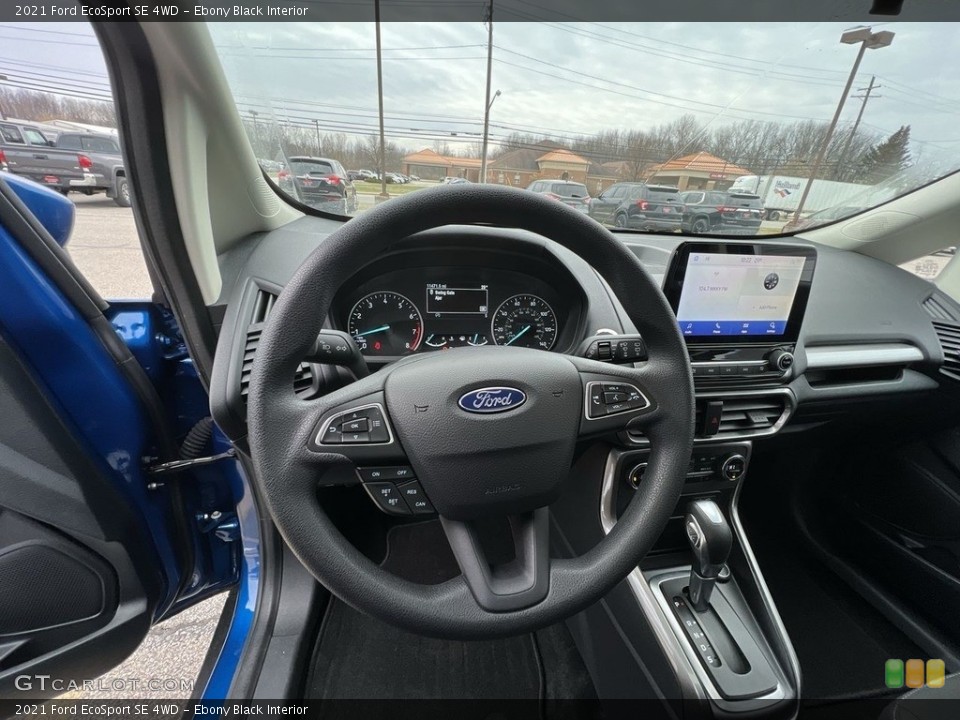Ebony Black Interior Dashboard for the 2021 Ford EcoSport SE 4WD #143461936