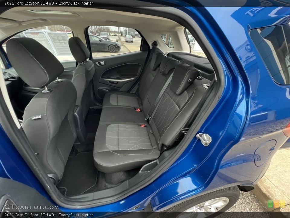 Ebony Black Interior Rear Seat for the 2021 Ford EcoSport SE 4WD #143462074