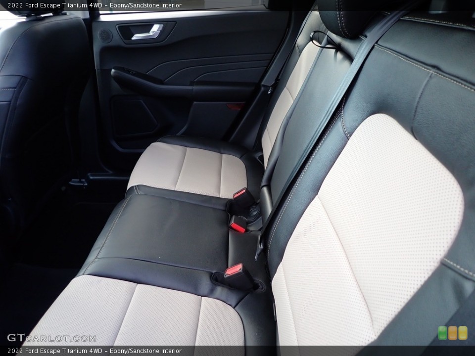 Ebony/Sandstone Interior Rear Seat for the 2022 Ford Escape Titanium 4WD #143463407